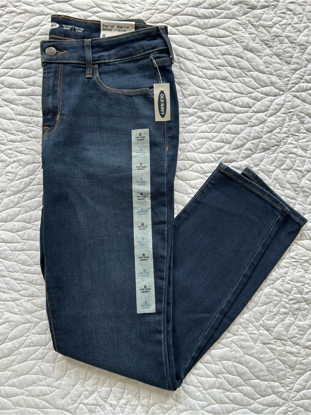 Old Navy Pop Icon Skinny Jeans Size 8 Dark Wash Casual